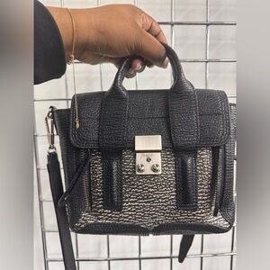 3.1 Phillip Lim Leather black and white Top Handle‎ Bag